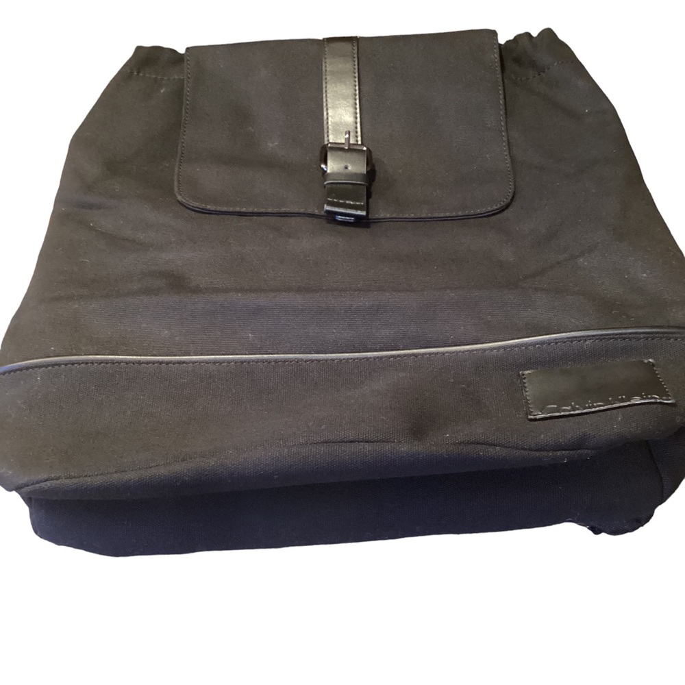Calvin Klein black canvas backpack